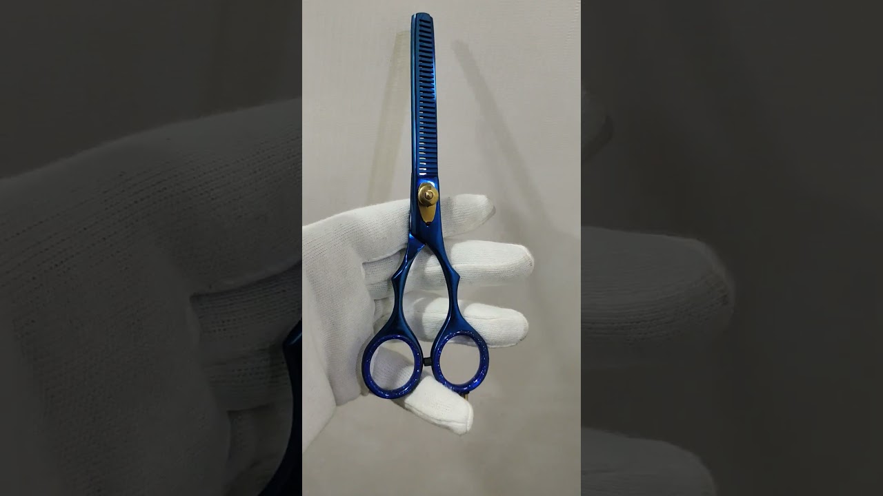 Blue Hair Cutting Scissors 💙 | Professional Barber & Salon Shears ✂️