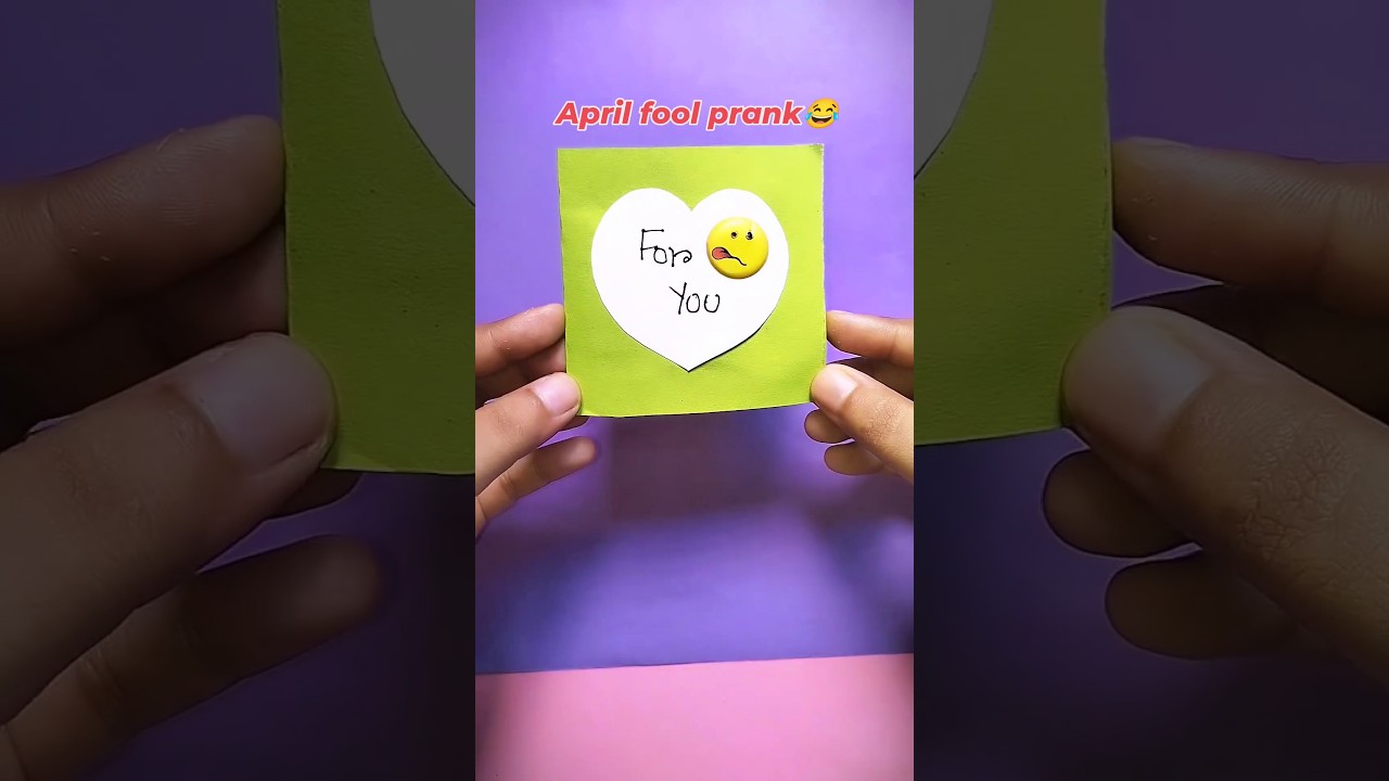April fool prank, surprise card, origami, 5 m craft ideas 