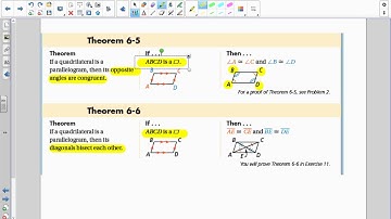 Video Notes 6 2 Properties of Parallelograms
