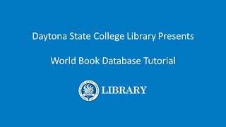 World Book Tutorial