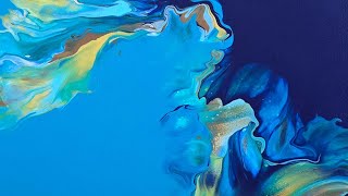 DUTCH POUR Fluid Art Tutorial Plus Color Mixing Recipe for Metallic Gold and Copper! ACRYLIC POURING