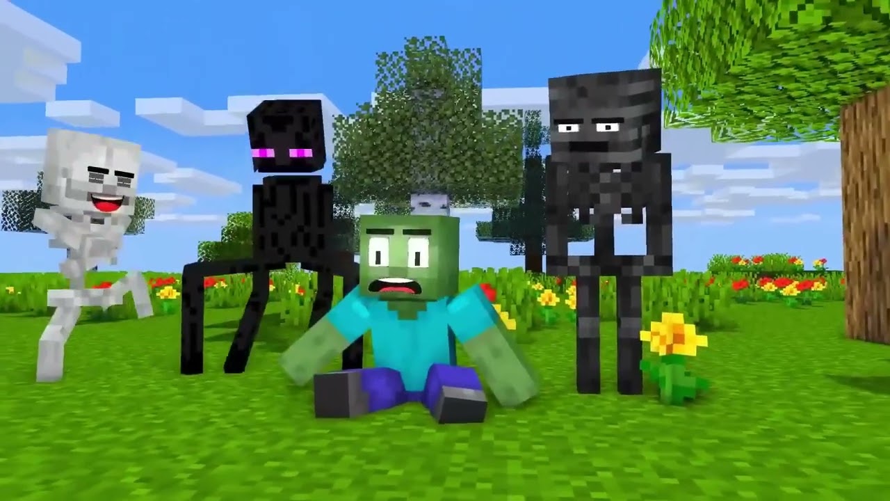 XDJames: WHO IS THE REAL CHEATER_WITHER OR HEROBRINE_-MONSTER SCHOOL (reupload)