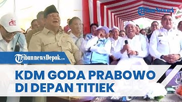 ISENGNYA Dedi Mulyadi Goda Prabowo di Depan Titiek Soeharto, Singgung Susah Cari Jodoh