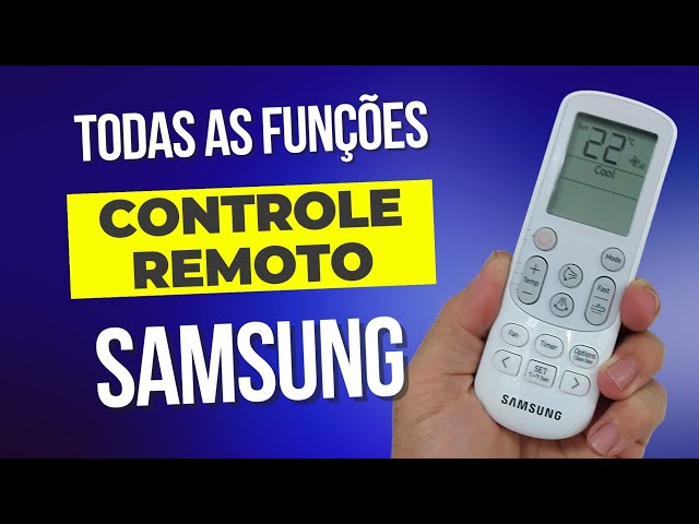 como usar o controle remoto do ar- condicionado Samsung 