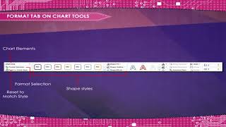 Format Tab on Chart Tools class-8