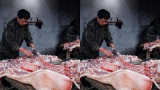 山东小伙卖全猪，调料都是按吨拉，一天20头不够卖，置办12亩豪宅 #好食材好味道  #烤全猪  #美食