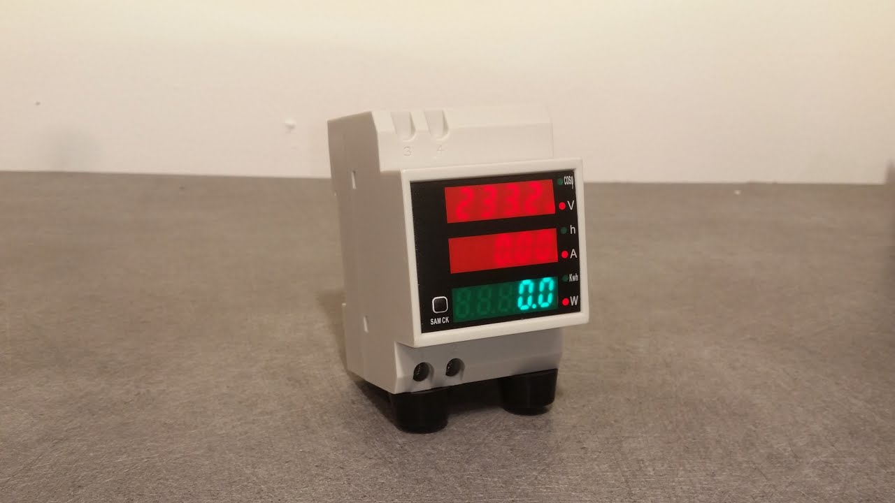 Compteur électrique Numérique D52-2047 - Mesure Courant, Tension, Facteur De Puissance - Neuf