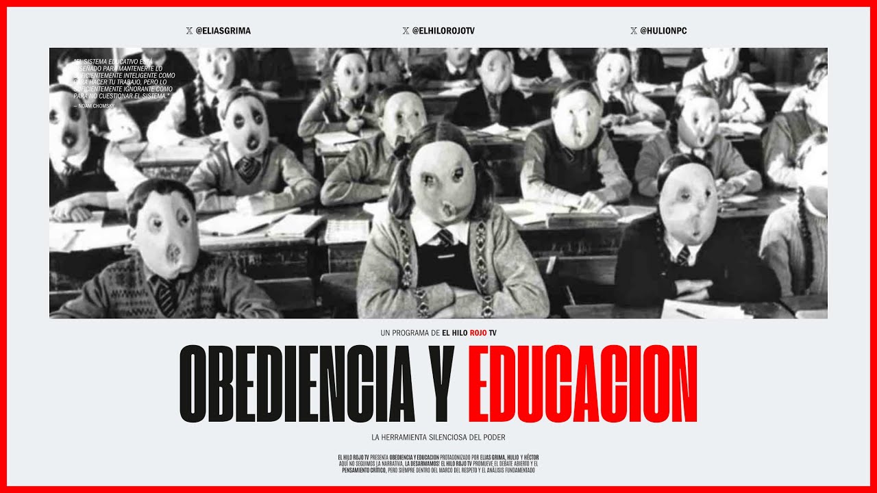 La decadencia del sistema educativo. Educación: arma de control y obediencia. 