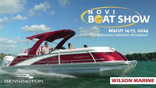 Wilson Marine 2024 Novi Boat Show Bennington Pontoons