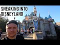 SNEAKING INTO DISNEYLAND