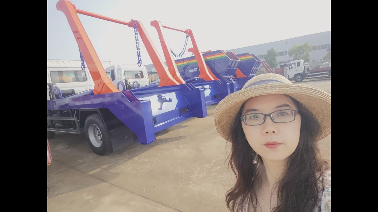dongfeng 12ton 15ton skip loader garbage truck optional vehicle color
