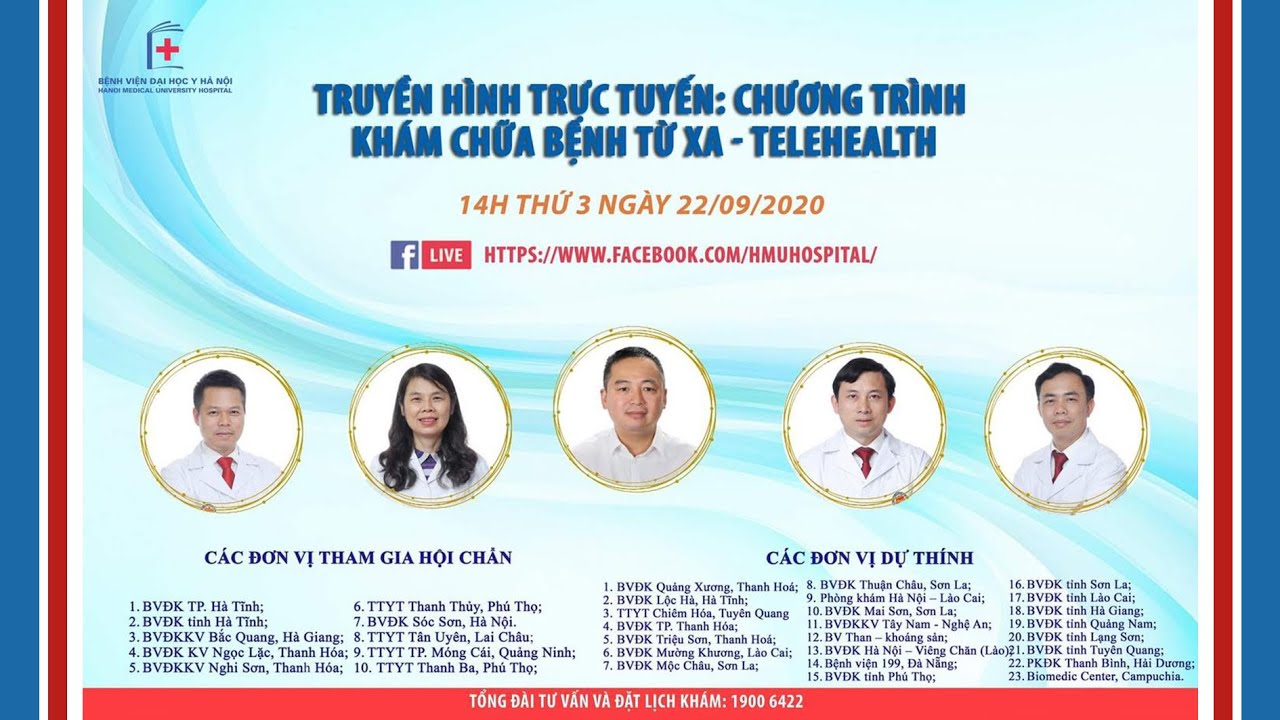 [TRỰC TIẾP] KHÁM CHỮA BỆNH TỪ XA - TELEHEALTH - BỆNH VIỆN ĐẠI HỌC Y HÀ NỘI