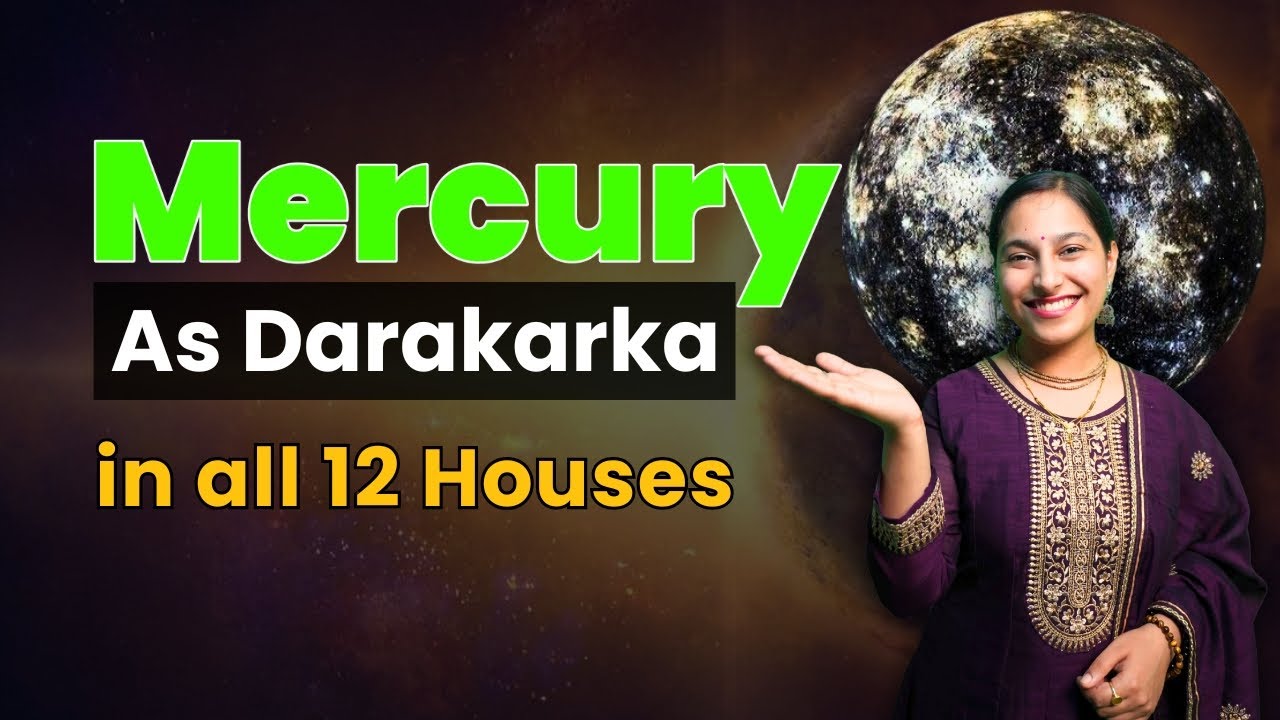Меркурий как Даракарака во всех 12 домах | Черты характера супруга и карма брака | #ведическаяаст...