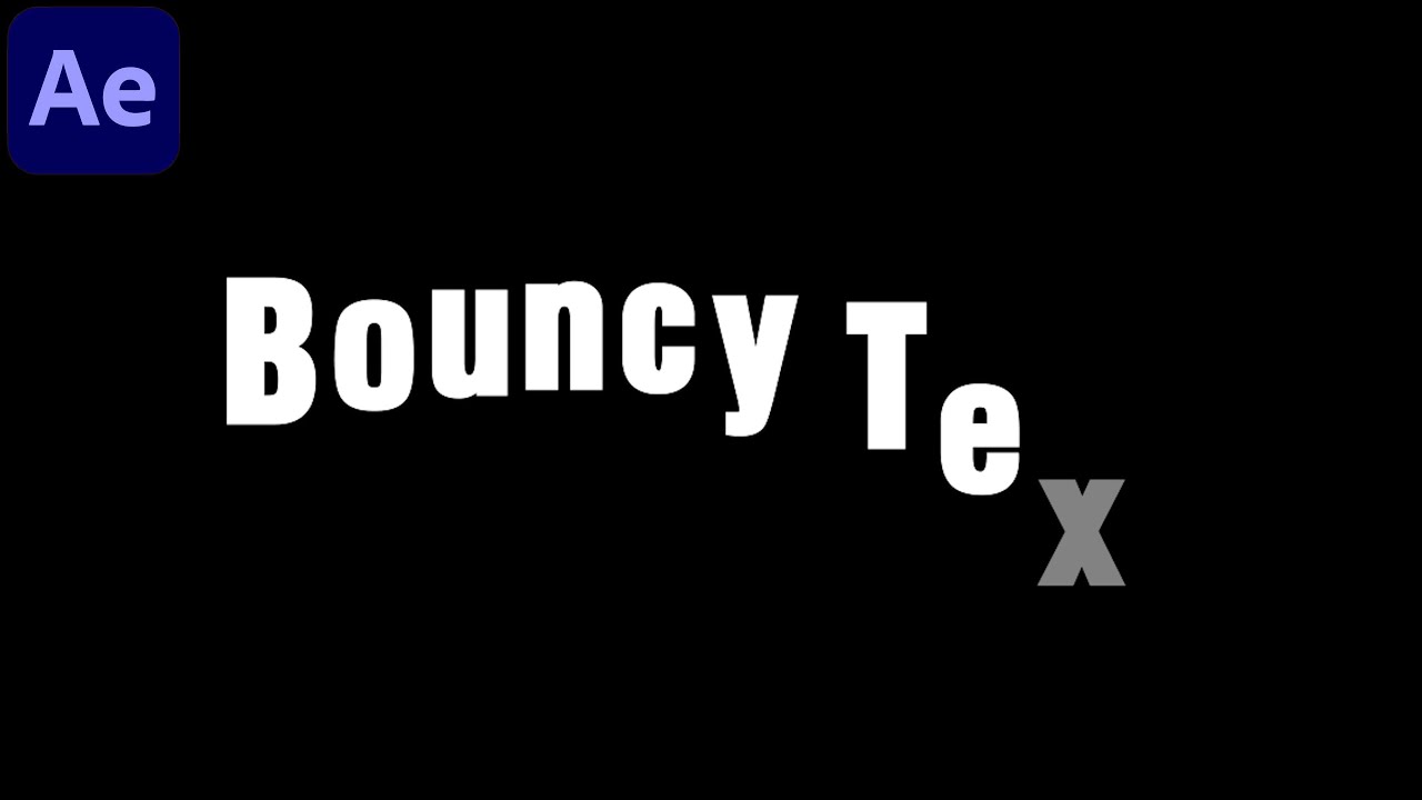 The Best Text Bounce Effect Tutorial in After Effects - YouTube