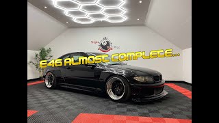 OUR E46 IS ALMOST COMPLETE?! | Pandem kit install + unboxing!