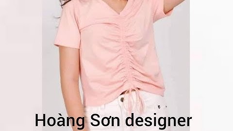 dạy cắt may cơ bản:hướng dẫn cắt áo rút dây thân theo mẫu|hoàng sơn designer, cắt áo rút dây