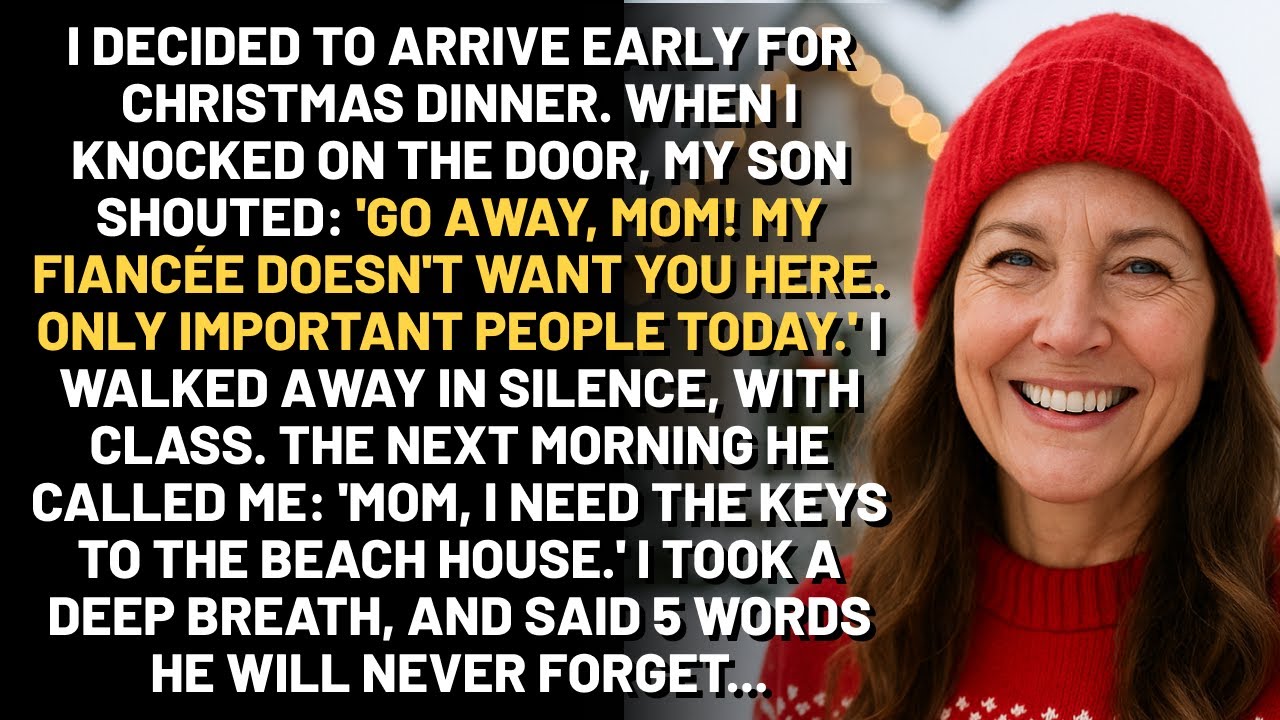 My Son Threw Me Out of Christmas for His Fiancée — But What I Said Next Changed Everything.