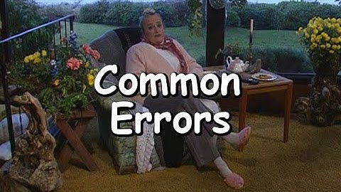 LESSON 27: Common Errors | Video from Marie | The Basic Cozy Grammar Course