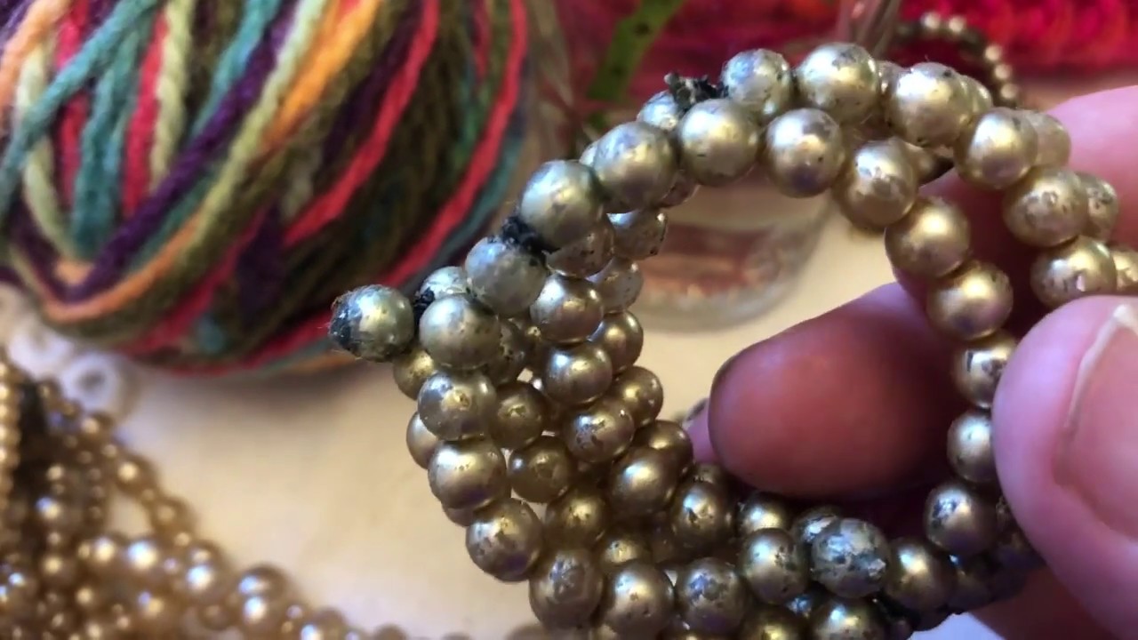 Pearl Gradland Making Pearl Garland DIY - YouTube