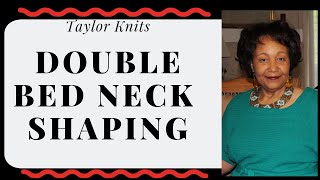 Machine Knitting Doublebed Neck Shaping Part 2