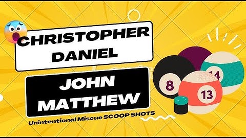 Christopher Daniel John Matthew - Unintentional Miscue SCOOP SHOTS