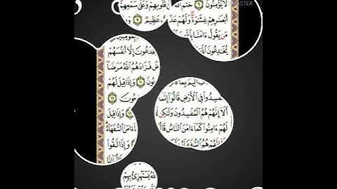 الصفحة الثانية من سورة البقرة  برواية حفص عن عاصم  القارئ: خالد العبدالله.