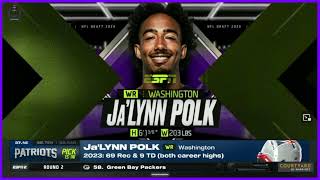 #Patriots draft WR Ja'Lynn Polk in 2nd round