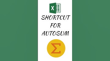 Excel shortcut for autosum #shorts #shortfeed #viral #shortfeed #shortvideo