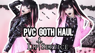 🖤💗 LIP SERVICE HAUL 💗🖤 PINK PVC Pastel Goth Outfits Try On / Alt Fashion Review | Vesmedinia