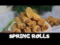 CHICKEN SPRING ROLLS RECIPE | HOW TO MAKE SPRING ROLLS