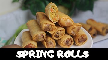 CHICKEN SPRING ROLLS RECIPE | HOW TO MAKE SPRING ROLLS