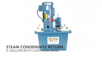 Hot Steam Condensate Pump 8 gallon w/ cast iron base for condensate water up to 200˚F