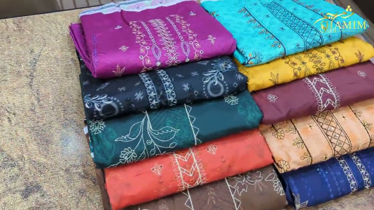 243,244-Gulkari Chamki Lawn 2026 / Latest Collection/ EMBROIDERED Cutwork 3pc / 2260 onlySHAMIM ARTS