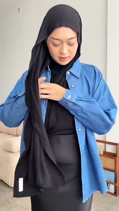 Tutorial masukin hijab kedalam baju 😍💃