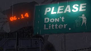 Horror Game Where It Rains Garbage Every 10 Seconds - Please Don't Litter