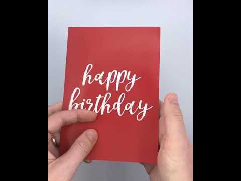 Endless Birthday Card with Glitter by Joker Greeting
