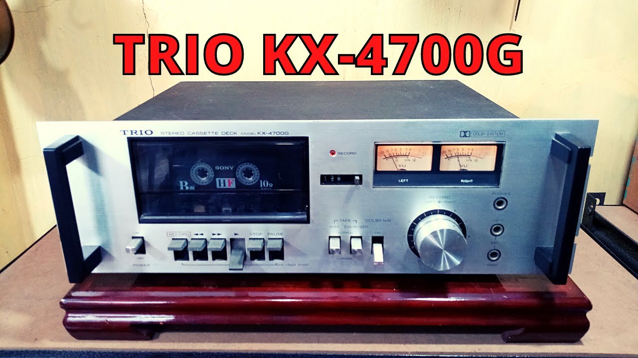 Trio KX-4700G Stereo Cassette Deck - YouTube