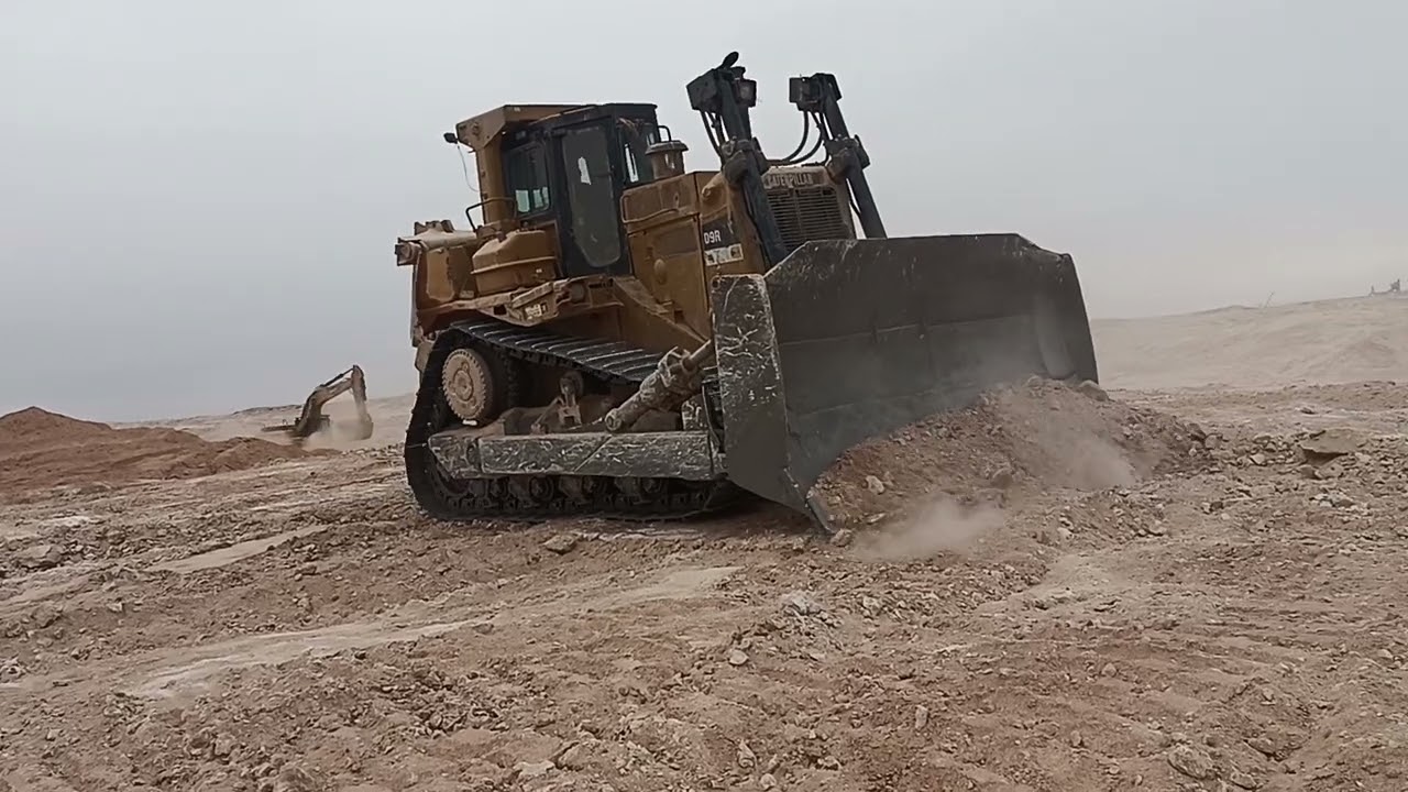 Dozer on the field leveling