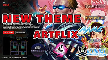 New THEME ARTFLIX   BATOCERA  RETROBAT  EMUELEC