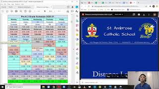 SAS Distance Learning  Schedules Tutorial 2020 21