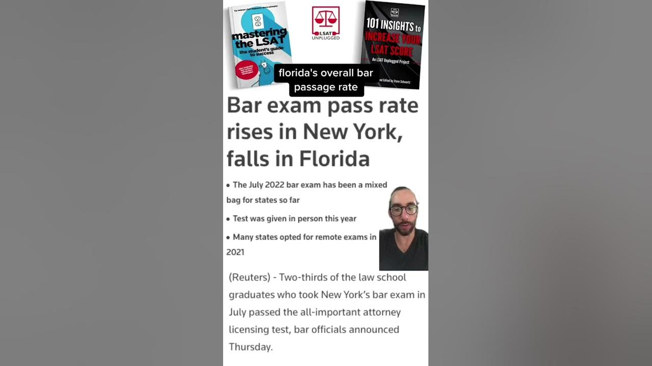 Bar Passage Rate in Florida Fell by 10 from Last Year YouTube