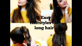 5 easy hairstyles for long hair by Sonia Haymon