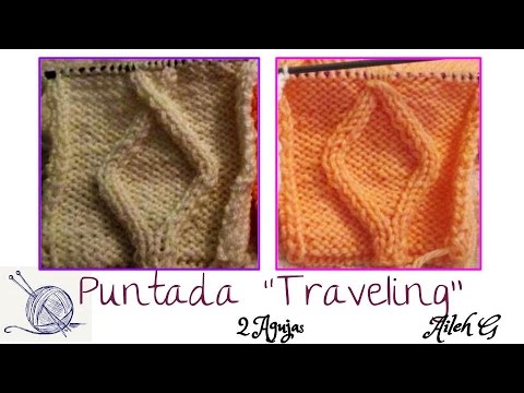 Como Tejer Rombos traveling Stitch con 2 Agujas |Cable Stitch @AilehG