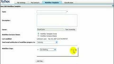 Easy to use workflow with Xythos Document Management