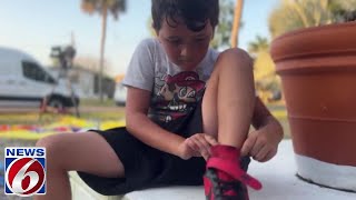 Florida mom discovers AirTag hidden in her son's shoe