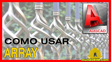 Como usar el comando ARRAY (matriz) de AutoCAD