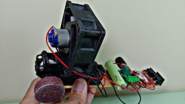 HOW TO MAKE A SUPER POWERFUL FAN ELECTRONIC CIRCUITS WITH TAMIYA DYNAMO, MINI GERINDRA & FLASHLIGHT