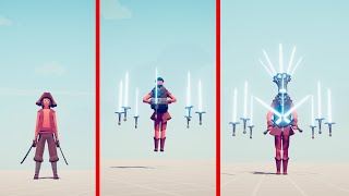 EVOLUTION OF SWORDCASTER - Totally Accurate Battle Simulator TABS