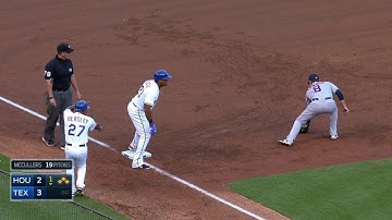 HOU@TEX: Beltre lines a two-run triple to left-center