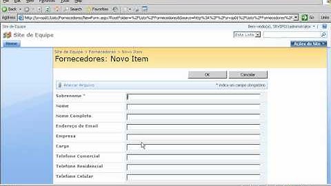Sharepoint - Create Contacts List